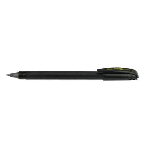 Roller ricaricabile Pentel EnerGel con cappuccio - materiale 96% riciclato - nero - conf. 12 pezzi - BL417R-A